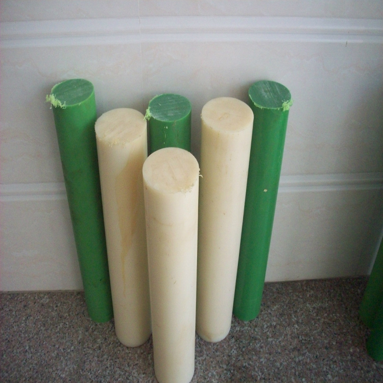 绿色含油尼龙棒；米黄色pa尼龙棒